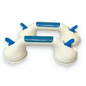 ONTEL Get A Grip Suction Mount Handles Set of Two AS SEEN ON TV EUC!